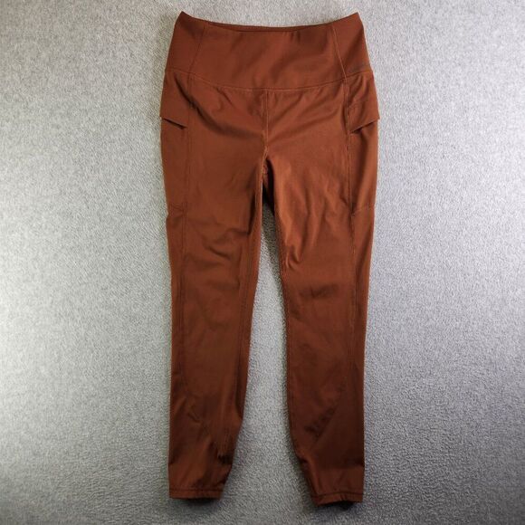 Eddie Bauer Leggings Womens TL Camel Brown Cargo Ankle Trekking Overlanding - Picture 1 of 14